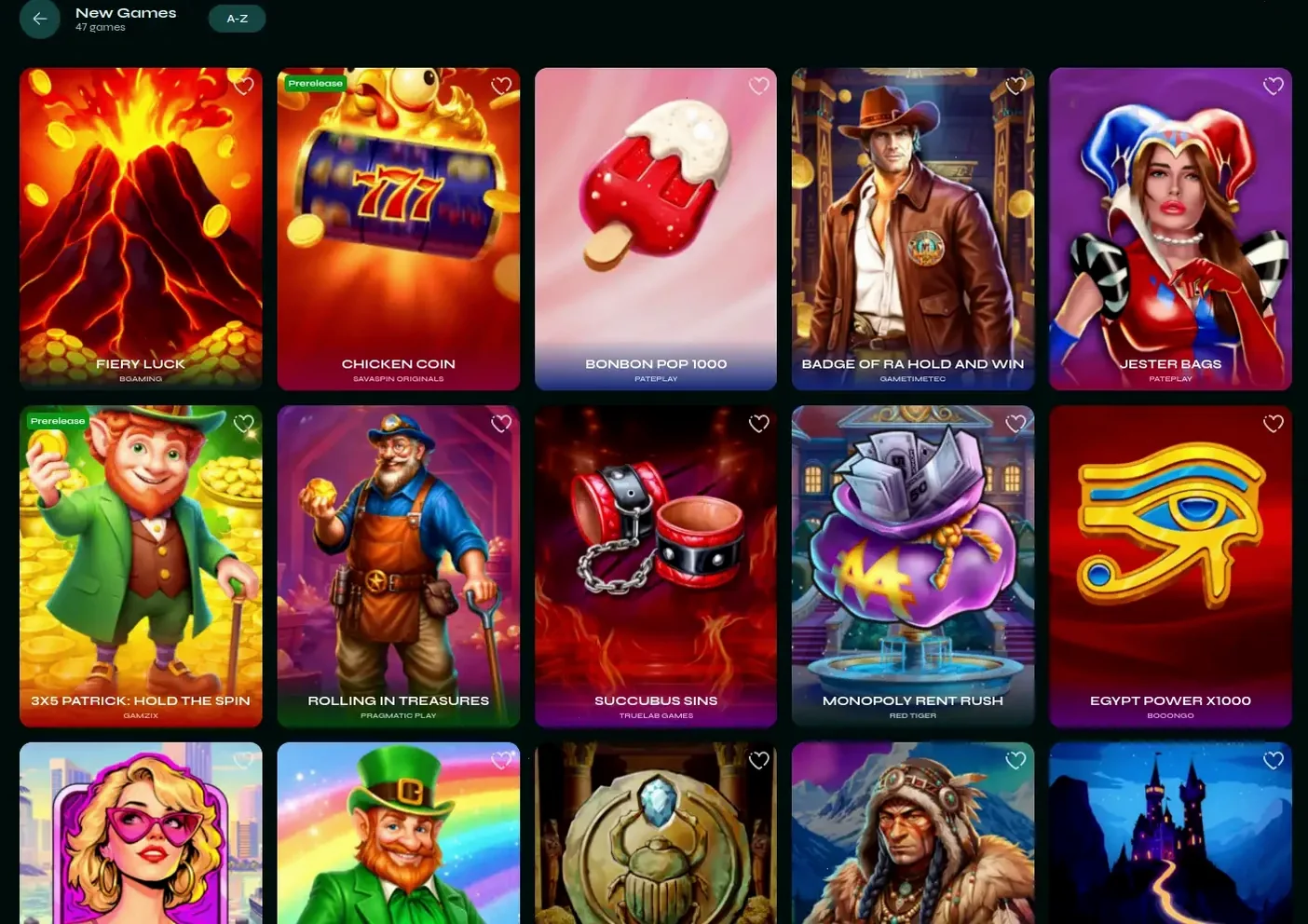 Vegas Hero Casino mobile Ansicht